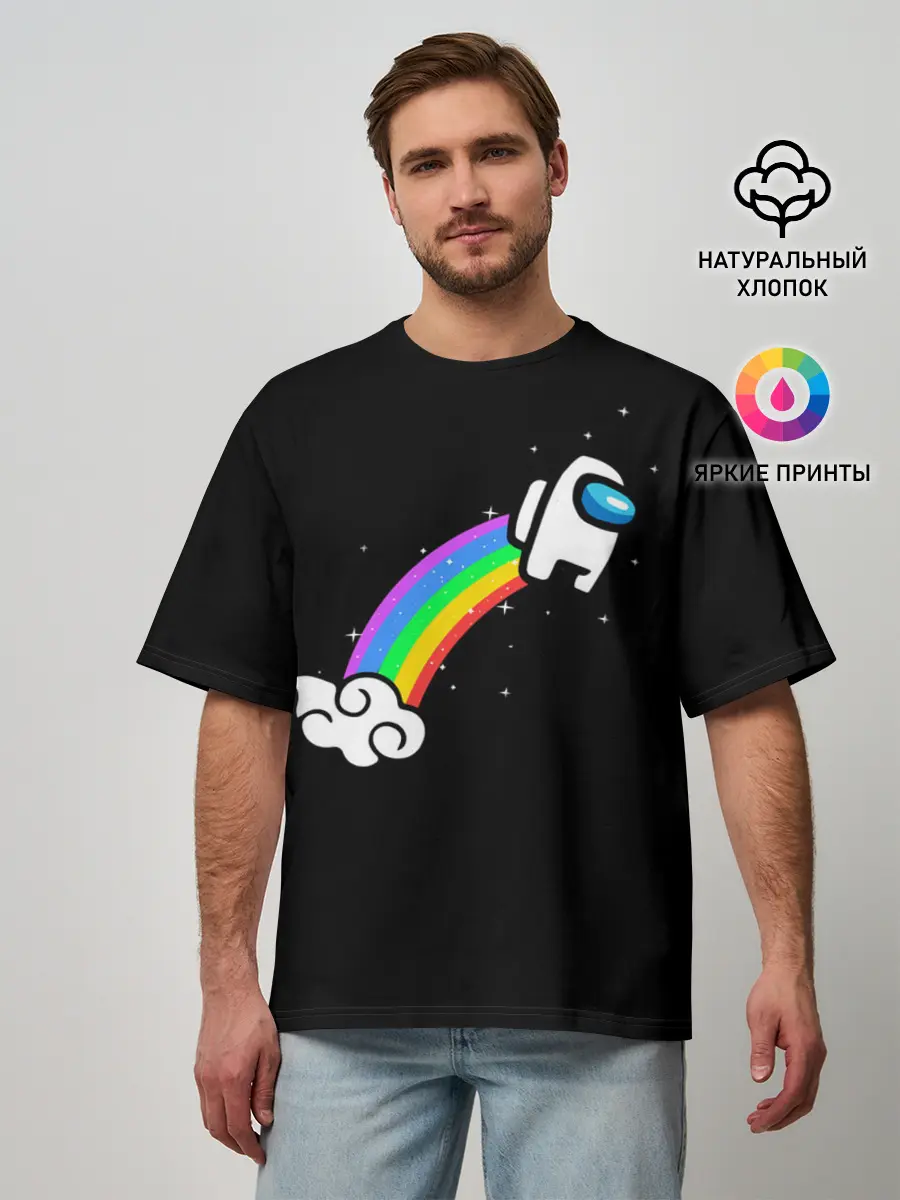 Мужская футболка оверсайз / Among Us