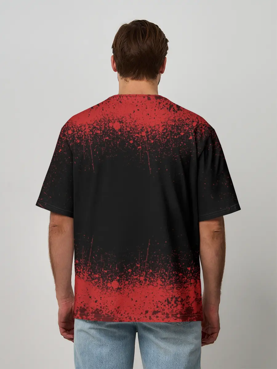 Мужская футболка оверсайз / Кровавая Дота 2