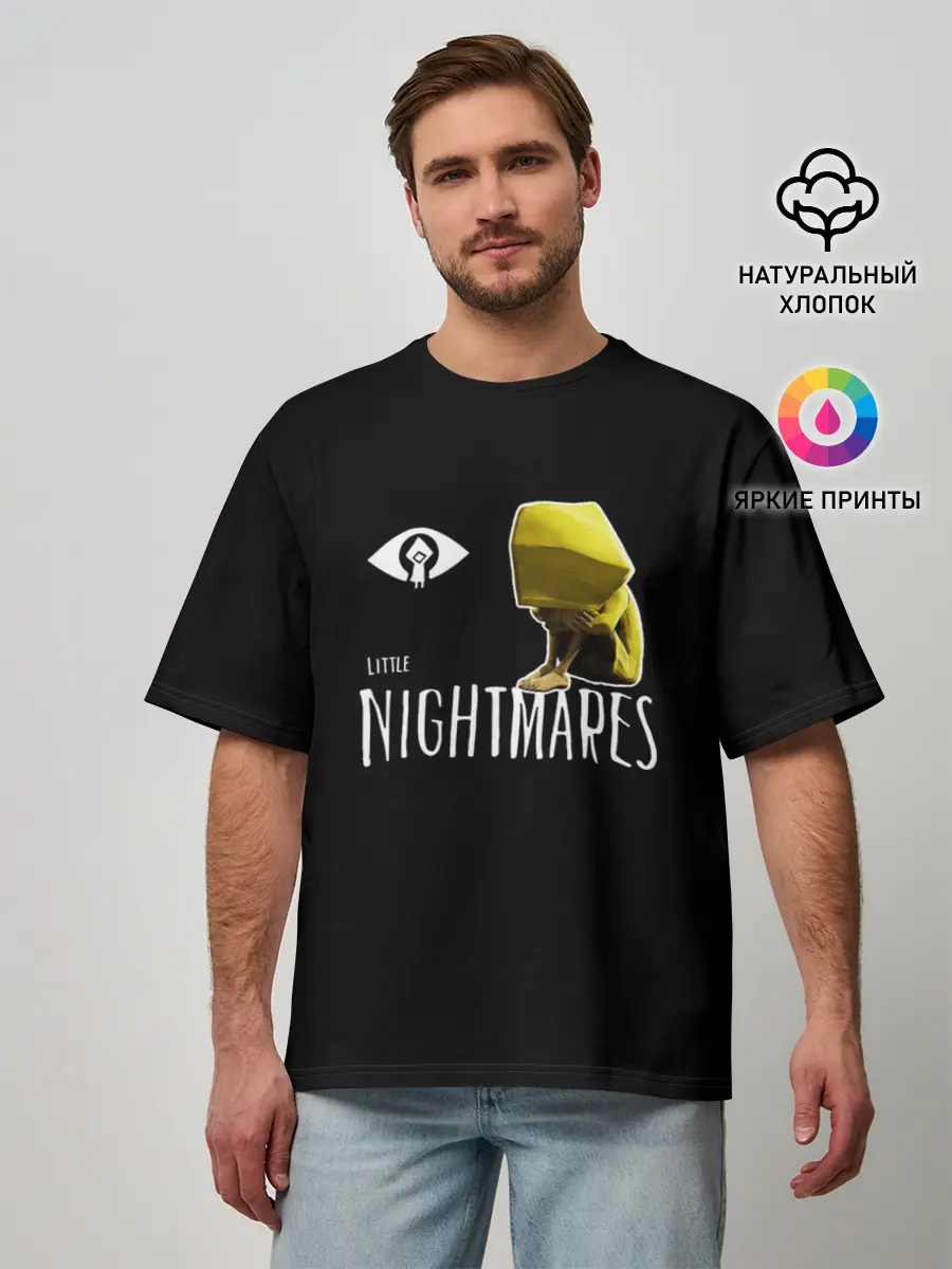 Мужская футболка оверсайз / Little Nightmares 2 шестая