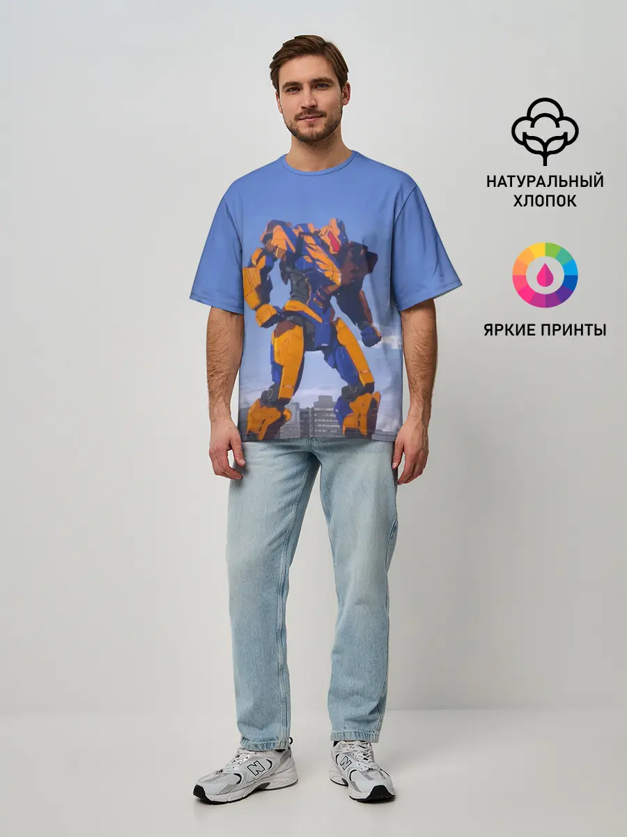 Мужская футболка оверсайз / Тихоокеанский рубеж