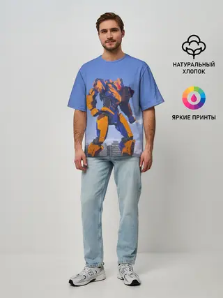 Мужская футболка оверсайз / Тихоокеанский рубеж