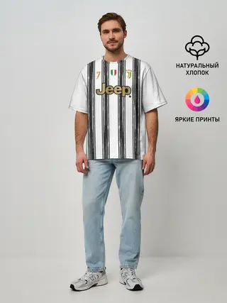 Мужская футболка оверсайз / Футбольная форма Роналдо 20/21