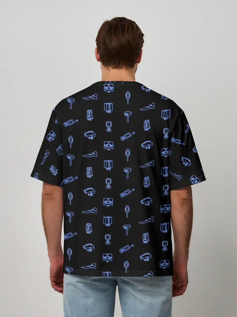 Мужская футболка оверсайз / Геодезист