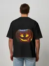 Мужская футболка оверсайз / кровавая тыква