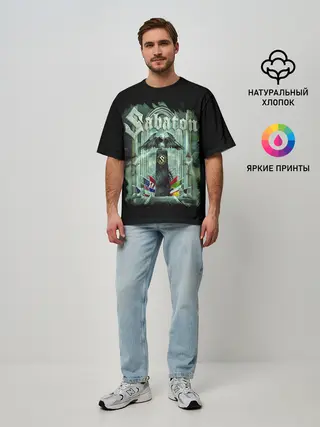 Мужская футболка оверсайз / SABATON