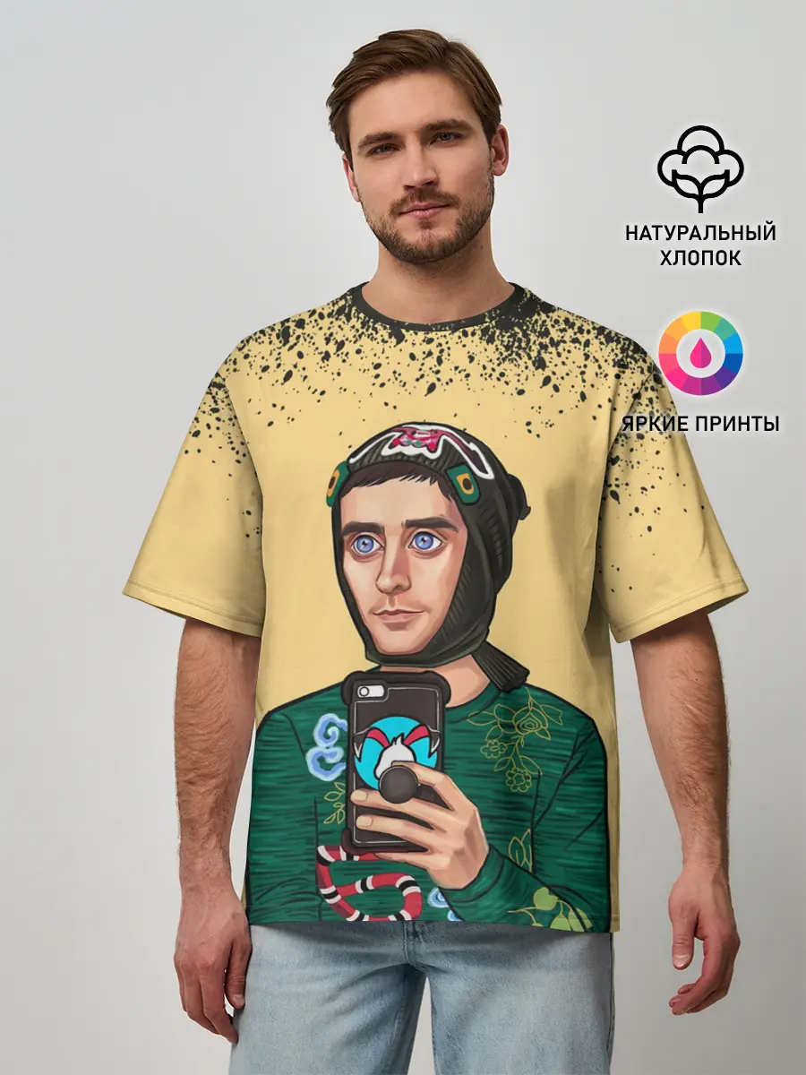 Мужская футболка оверсайз / Джаред Лето | Jared Leto