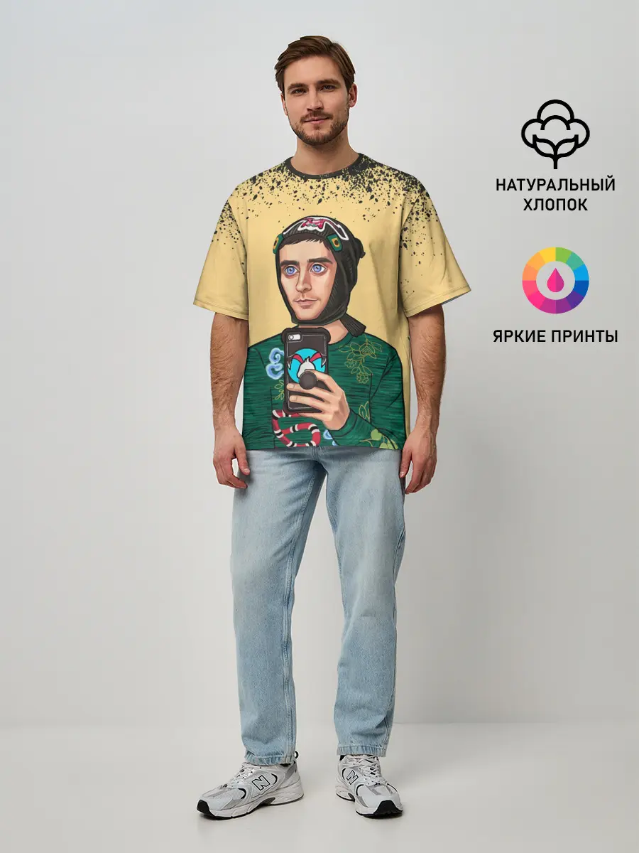 Мужская футболка оверсайз / Джаред Лето | Jared Leto