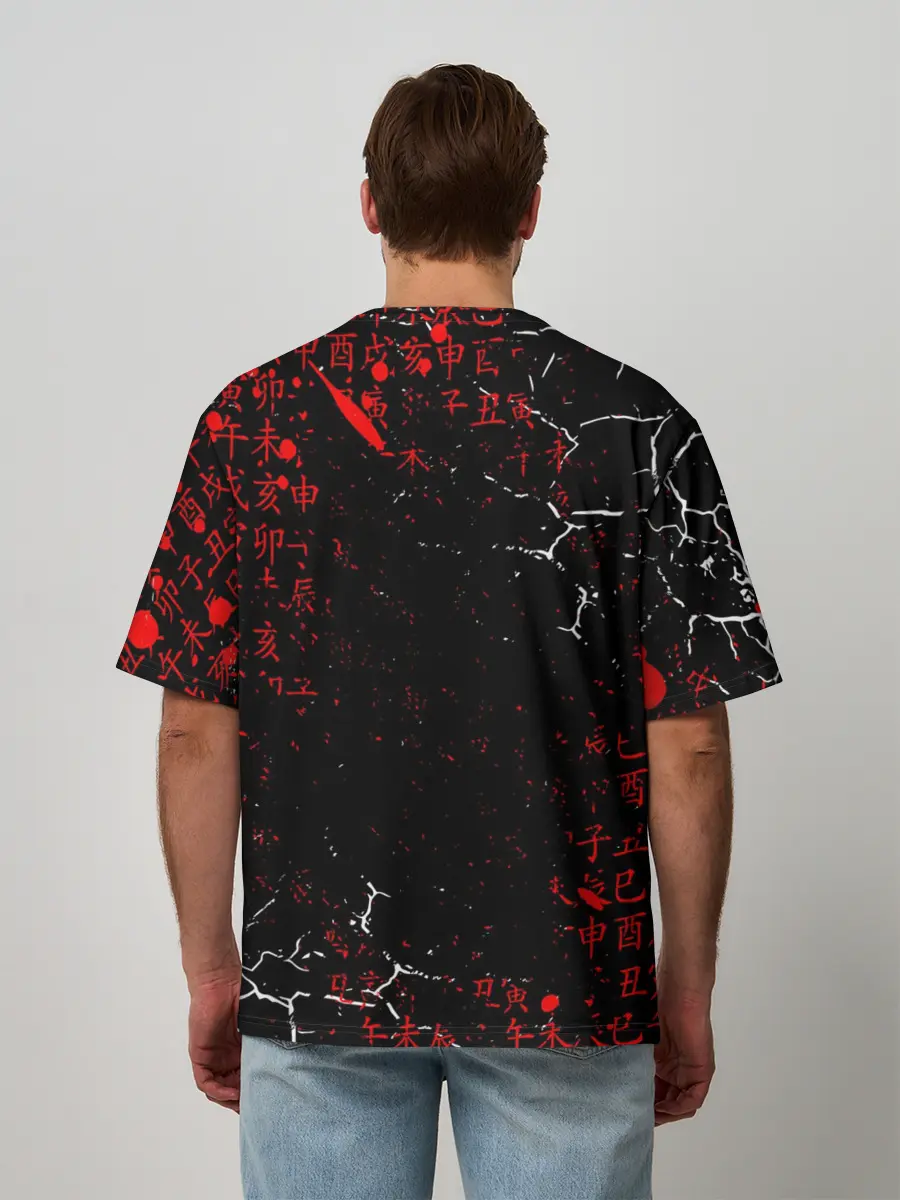 Мужская футболка оверсайз / КУРОО ТЕЦУРО / TETSURO