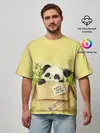 Мужская футболка оверсайз / Заказывали Панду? ?