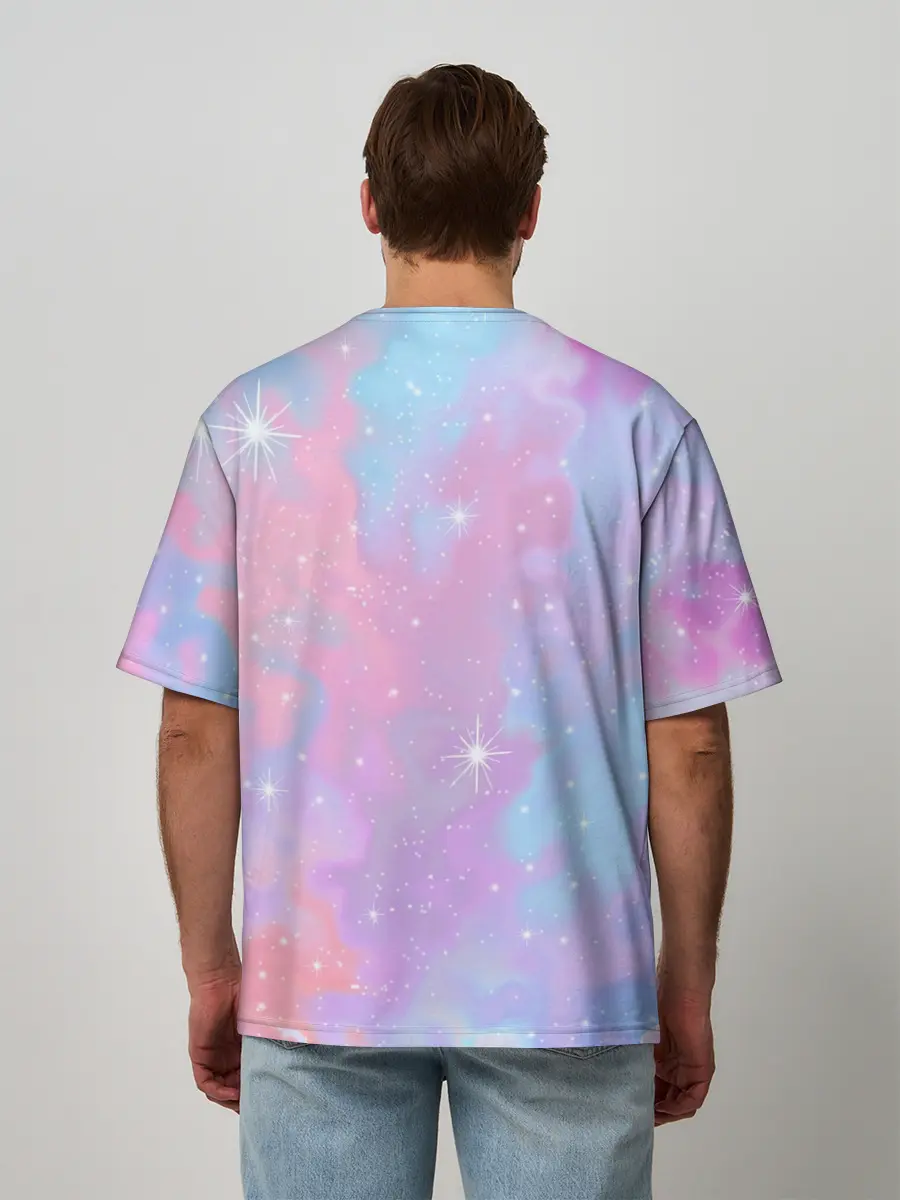 Мужская футболка оверсайз / Просто космос