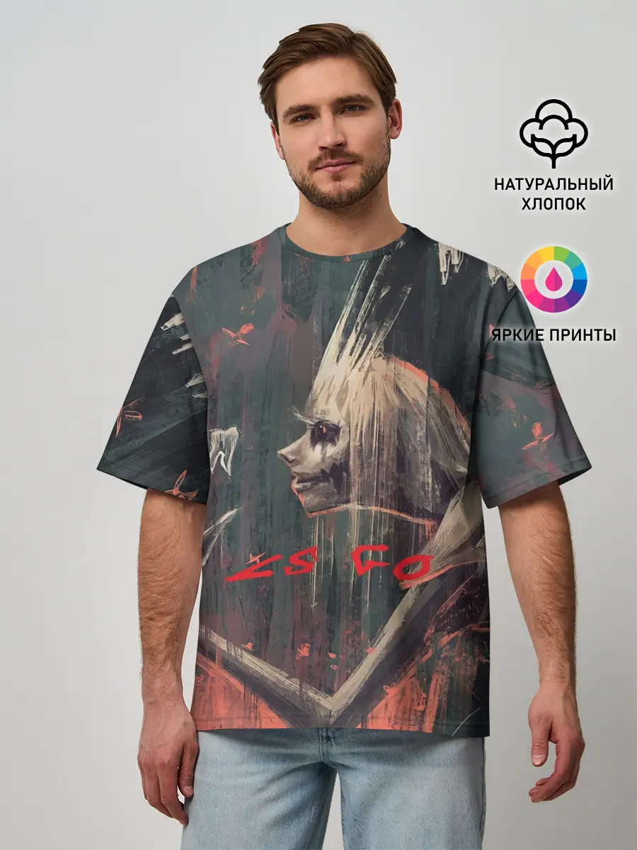 Мужская футболка оверсайз / TOOTH FAIRY CS GO