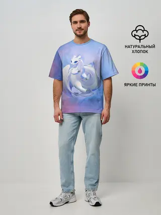 Мужская футболка оверсайз / дневная фурия