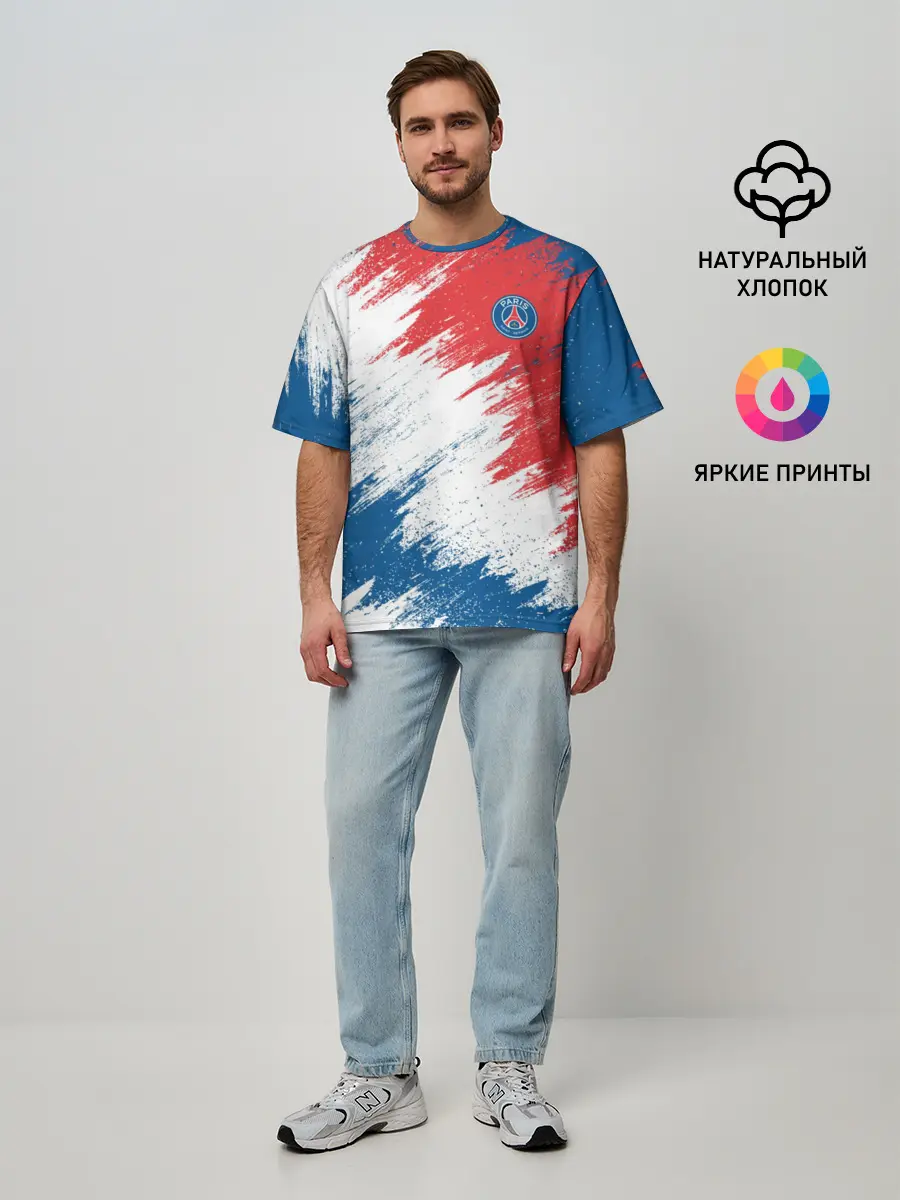 Мужская футболка оверсайз / FC PSG