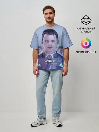 Мужская футболка оверсайз / Detroit become human
