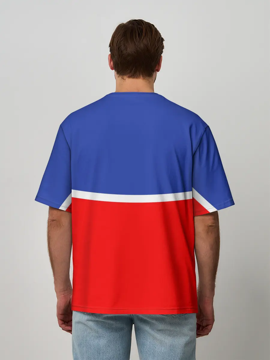 Мужская футболка оверсайз / Хоккеист Иван