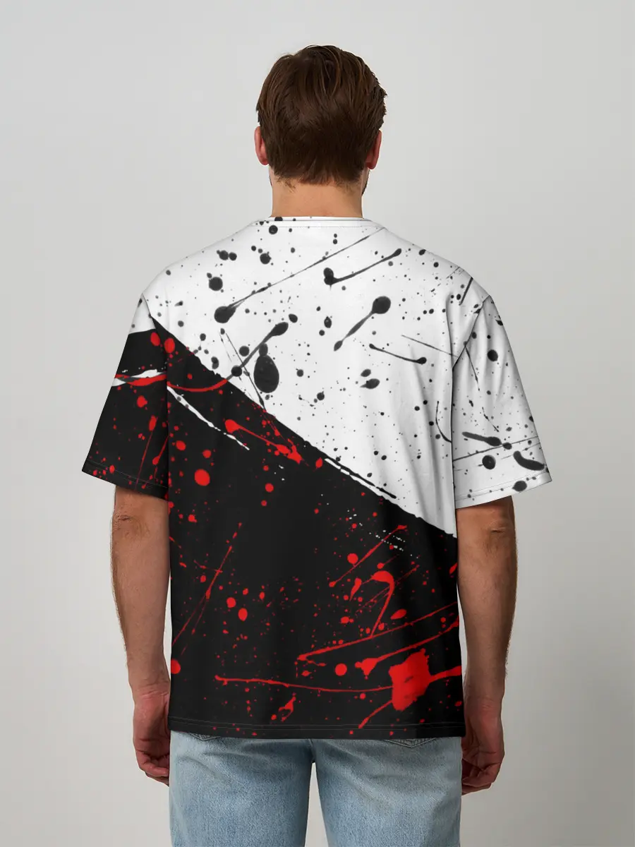 Мужская футболка оверсайз / Berserk: Черная маска