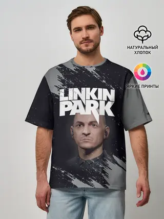 Мужская футболка оверсайз / ЧЕСТЕР | ЛИНКИН ПАРК