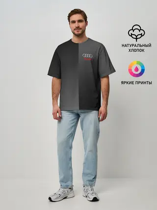 Мужская футболка оверсайз / AUDI SPORT