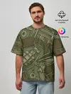 Мужская футболка оверсайз / Военный инвентарь | Military equipment
