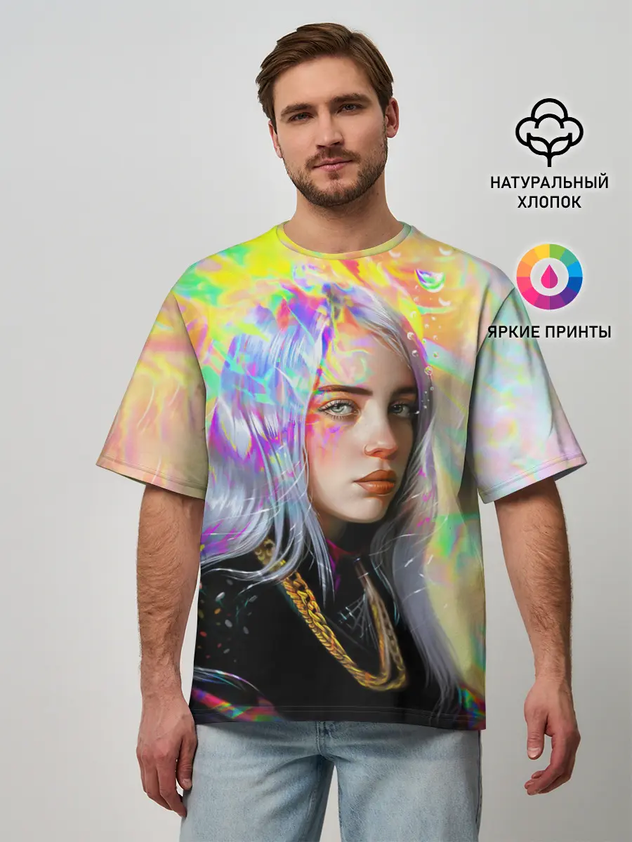 Мужская футболка оверсайз / BILLIE EILISH