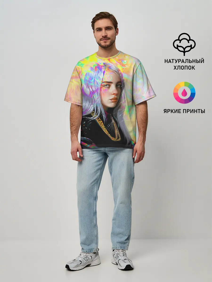 Мужская футболка оверсайз / BILLIE EILISH