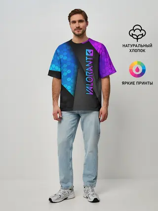 Мужская футболка оверсайз / Valorant