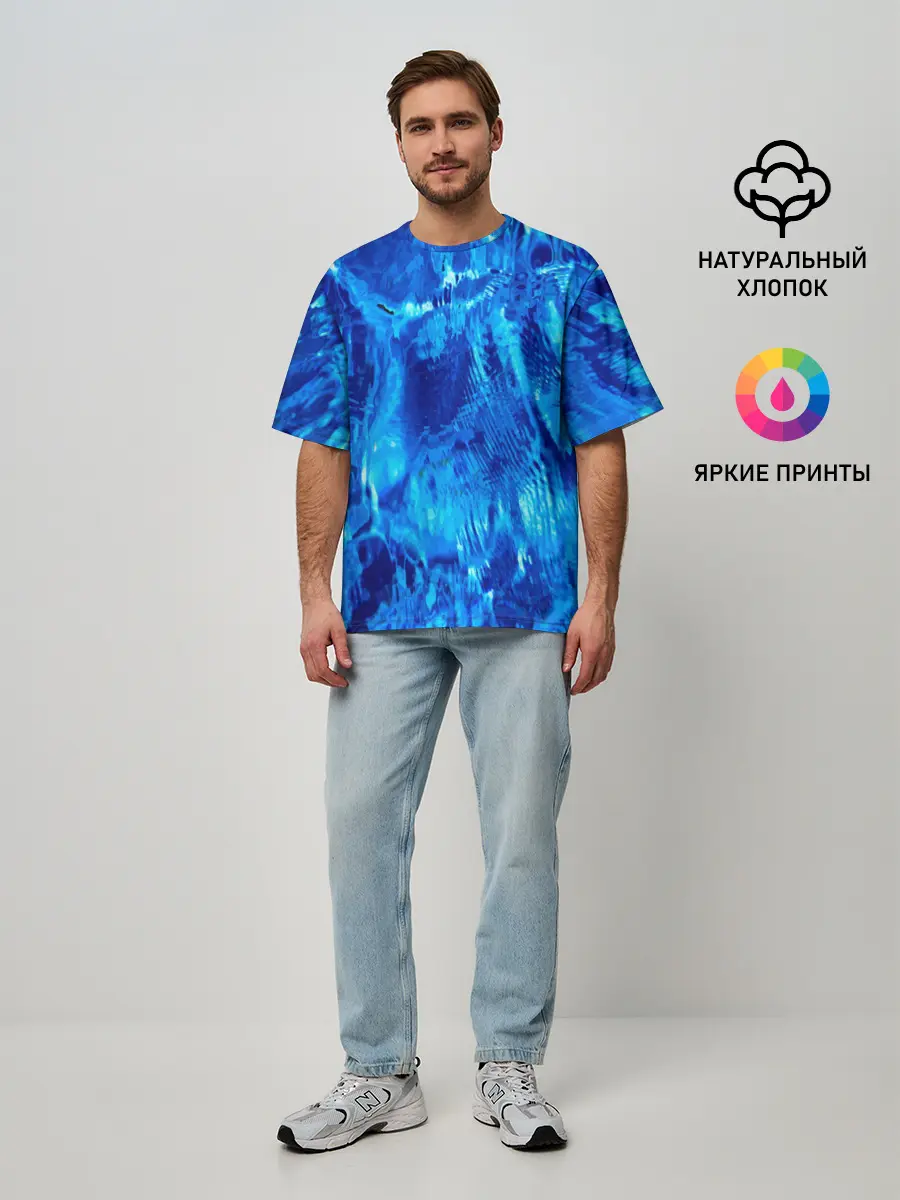 Мужская футболка оверсайз / Жаркая Пустыня