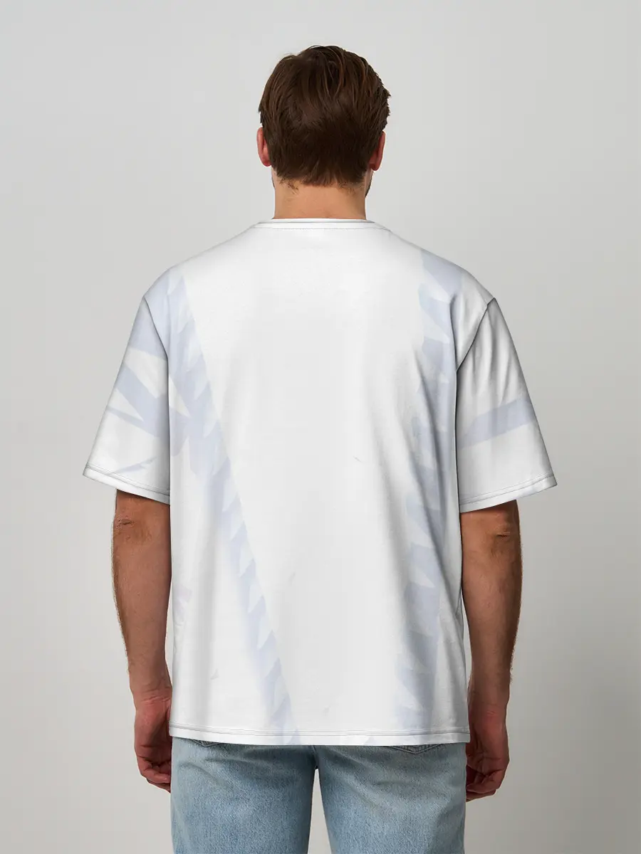 Мужская футболка оверсайз / ноль два пальцы