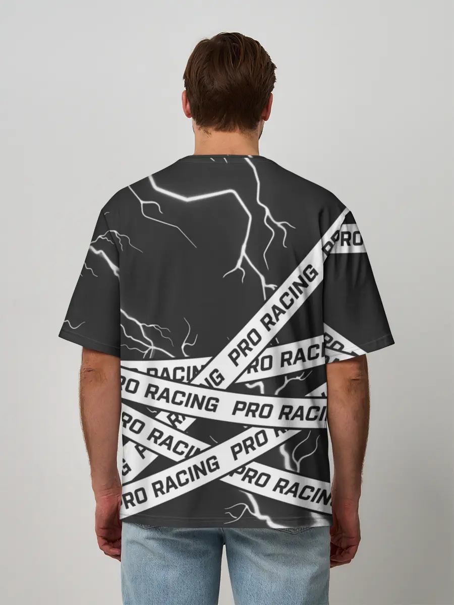 Мужская футболка оверсайз / Peugeot - Racing