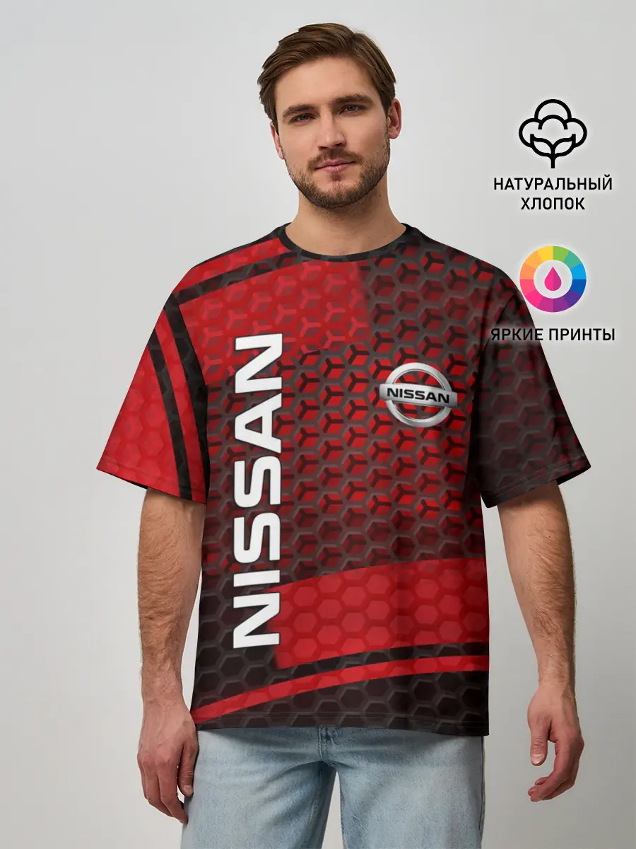 Мужская футболка оверсайз / NISSAN