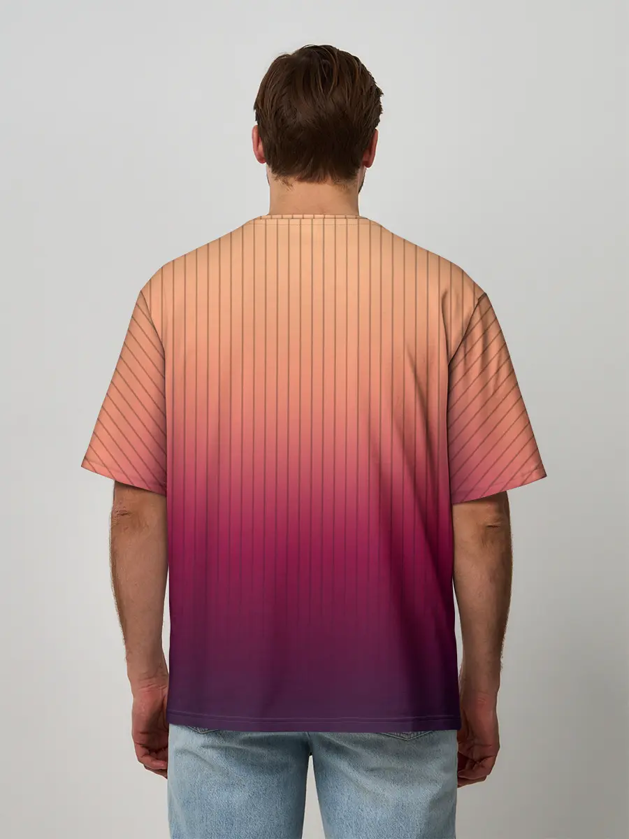 Мужская футболка оверсайз / The Gradient Of Deer