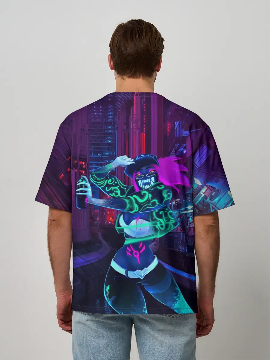 Мужская футболка оверсайз / KDA Akali