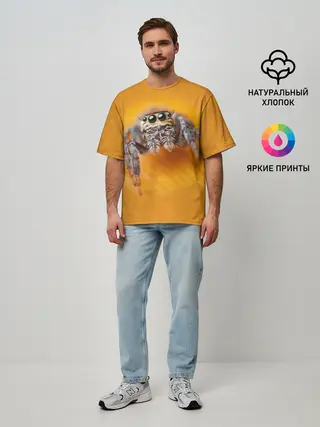 Мужская футболка оверсайз / ПАУК / SPIDER
