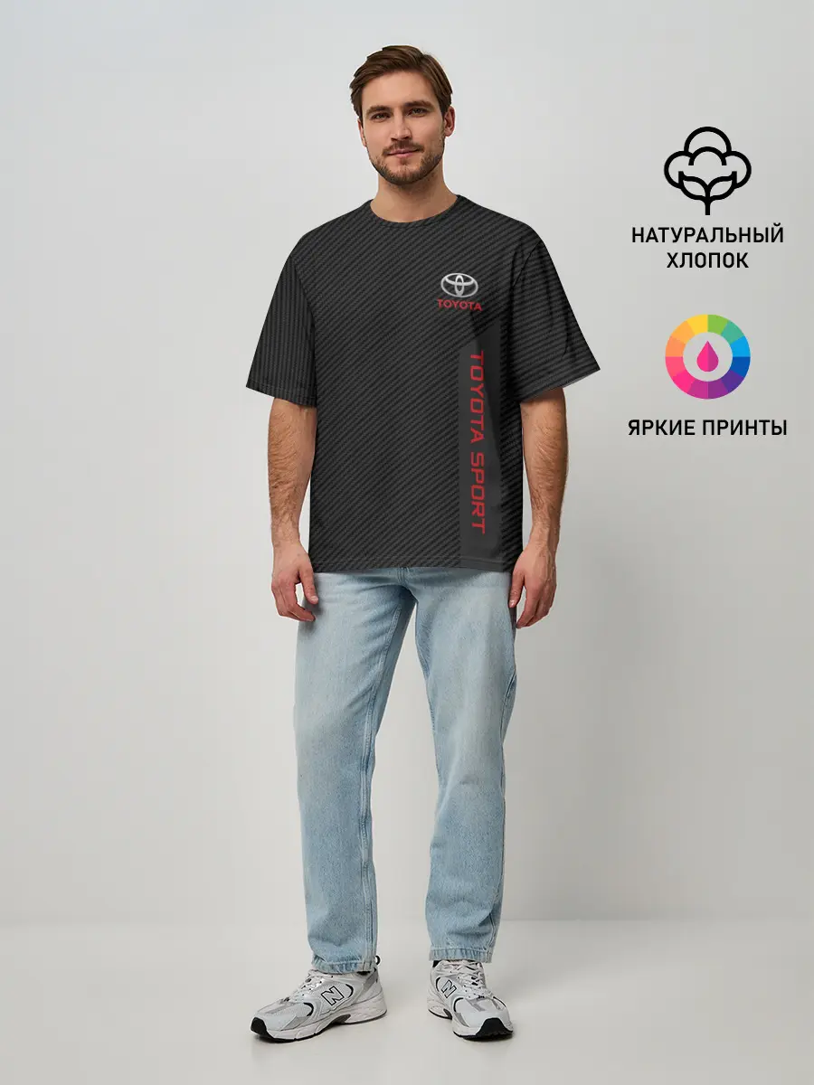 Мужская футболка оверсайз / TOYOTA | ТОЙОТА