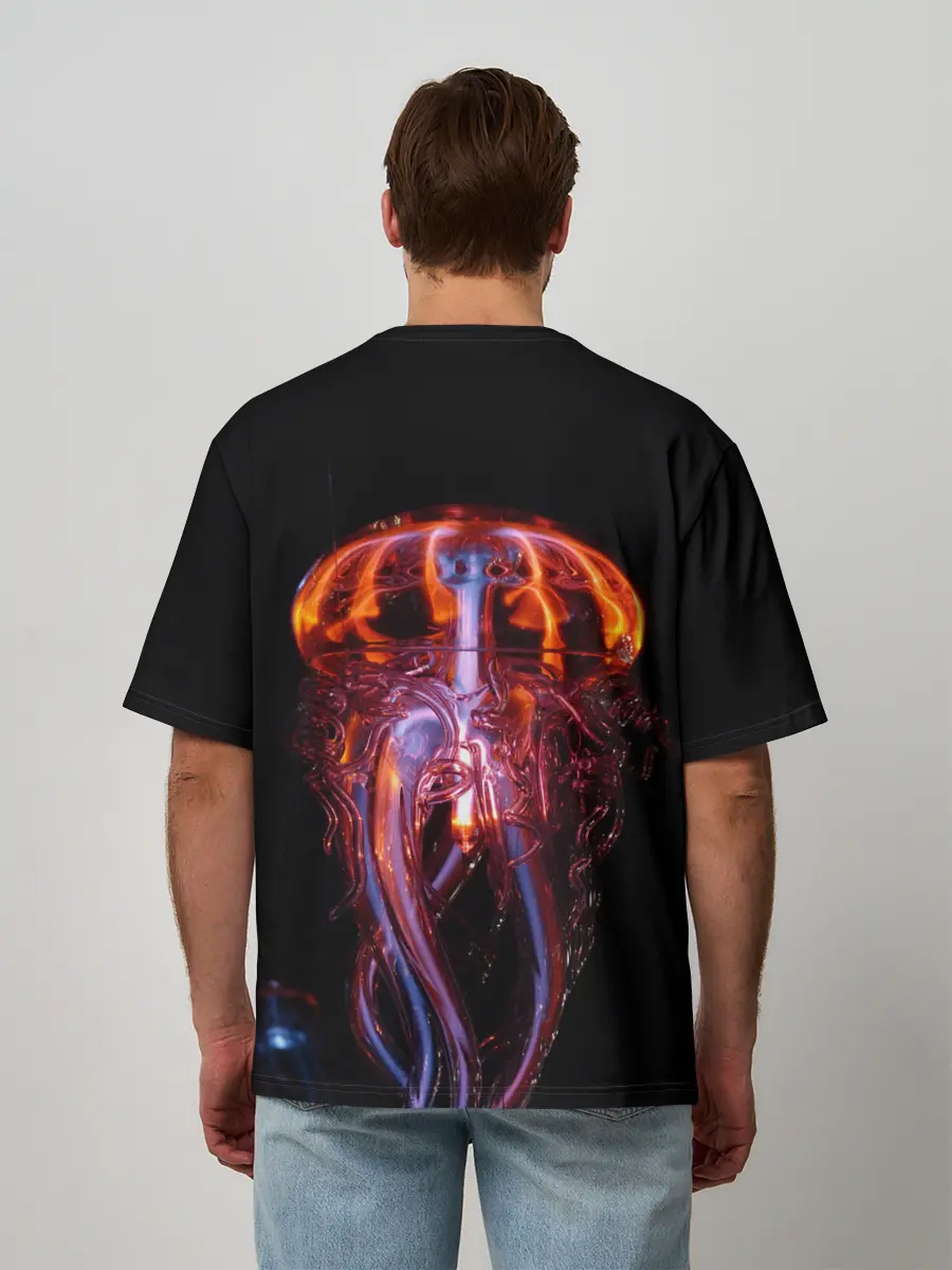 Мужская футболка оверсайз / Медуза | Jellyfish