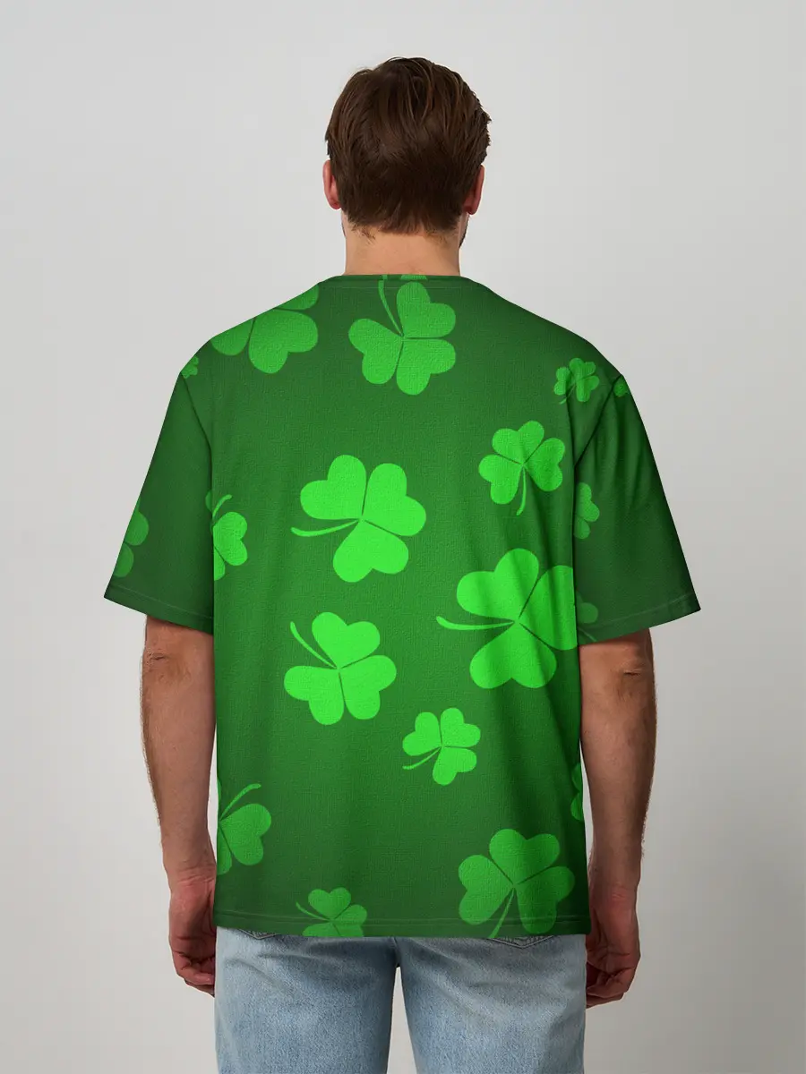 Мужская футболка оверсайз / Клевер