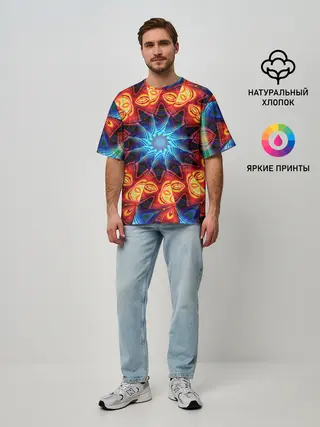 Мужская футболка оверсайз / PSY