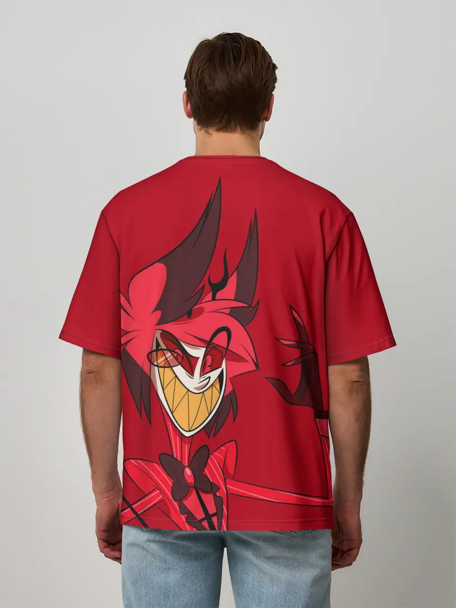 Мужская футболка оверсайз / ОТЕЛЬ ХАЗБИН АЛАСТОР