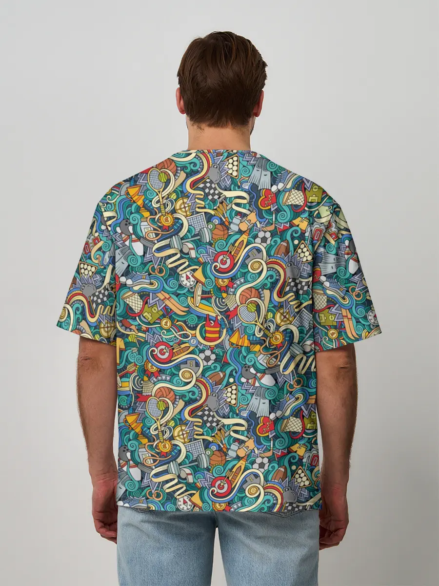 Мужская футболка оверсайз / Sport