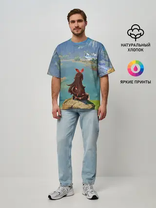 Мужская футболка оверсайз / Genshin Impact