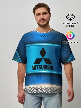 Мужская футболка оверсайз / MITSUBISHI sport collection