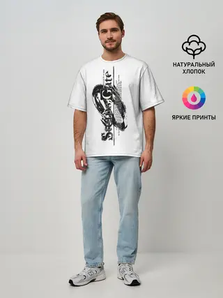 Мужская футболка оверсайз / Врата Штейна / Steins Gate