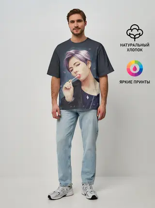 Мужская футболка оверсайз / Hair