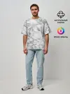 Мужская футболка оверсайз / Мрамор