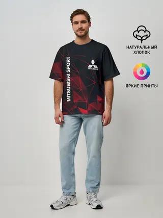 Мужская футболка оверсайз / MITSUBISHI