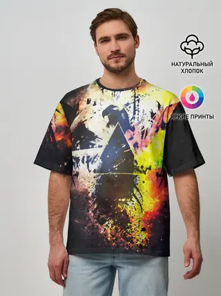 Мужская футболка оверсайз / PINK FLOYD