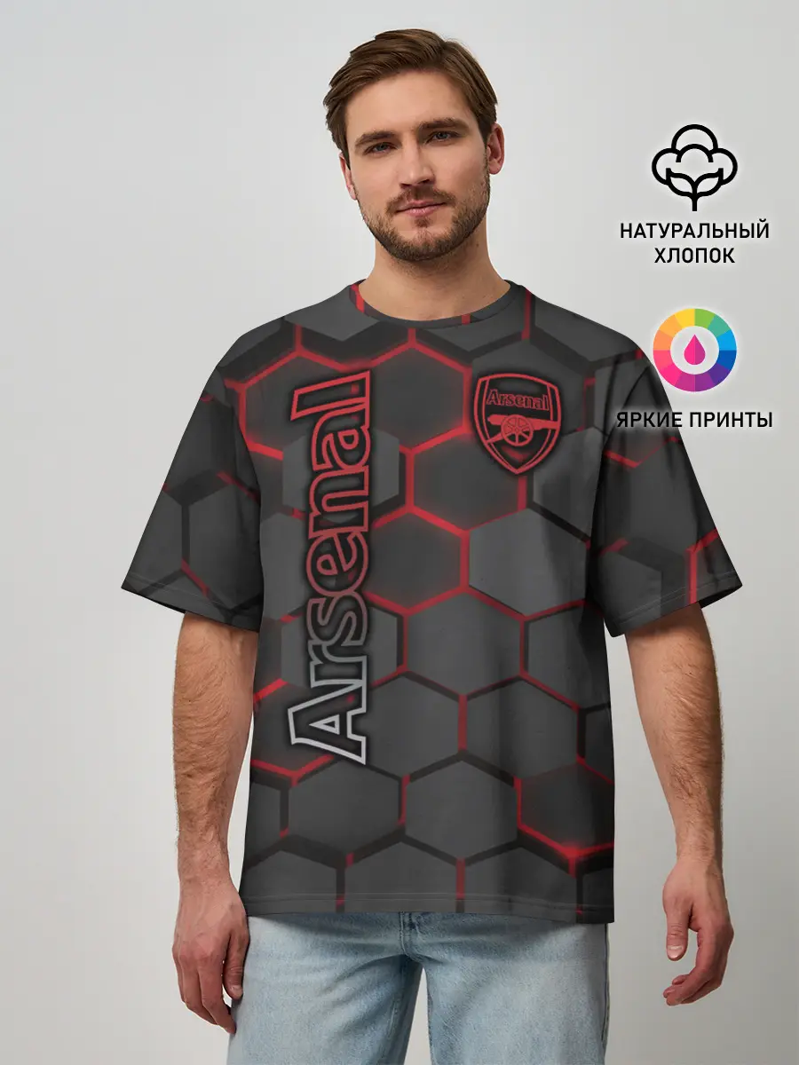 Мужская футболка оверсайз / Arsenal F.C.