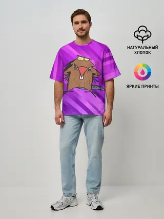 Мужская футболка оверсайз / Крутые Бобры мультфильм