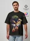 Мужская футболка оверсайз / Sonic