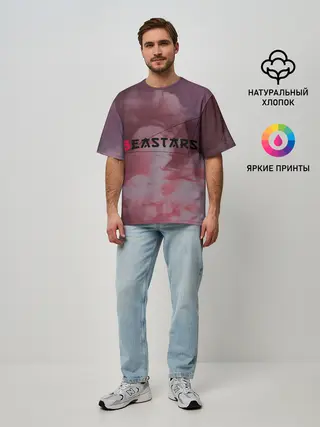 Мужская футболка оверсайз / Beastars | Выдающиеся звери | Логотип Лого